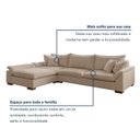 Ver imagem 7 de Sofá de Canto Modulado com Chaise 6 Lugares Base em Madeira Maciça Dominique