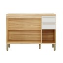 Ver imagem 2 de Balcão de Cozinha para Pia 120cm com 3 Portas 2 Gavetas sem Tampo 100% Mdf Itália Espresso Móveis