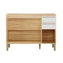 Ver imagem 3 de Balcão de Cozinha para Pia 120cm com 3 Portas 2 Gavetas sem Tampo 100% MDF Itália Espresso Móveis Be
