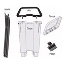 Ver imagem 6 de Llixeira 50 Pedal Quadrada Plástica - Lar Plásticos - Marrom