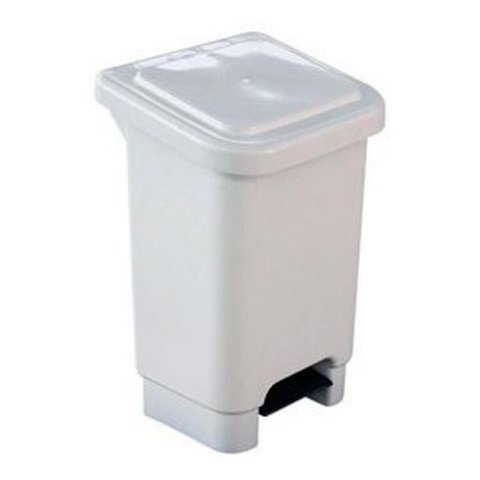 Llixeira 50 Pedal Quadrada Plástica - Lar Plásticos - Marrom