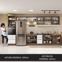 Ver imagem 6 de Armário de Cozinha Completa 400cm Rustic/Branco Veludo Lux da Thauane Madesa