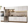 Armário de Cozinha Completa 400cm Rustic/Branco Veludo Lux da Thauane Madesa - 3