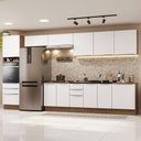 Ver imagem 1 de Armário de Cozinha Completa 400cm Rustic/Branco Veludo Lux da Thauane Madesa