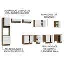 Ver imagem 5 de Armário de Cozinha Completa 400cm Rustic/Branco Veludo Lux da Thauane Madesa