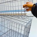 Ver imagem 4 de Canil Gaiola Caes Gatos Vertical 3 Lugares Cachorro Pet Shop Banho e Tosa Modular