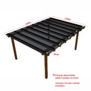 Ver imagem 2 de Kit Policarbonato Alveolar Fume 4mm - 4,00m X 3,00m - Perfis Naturais