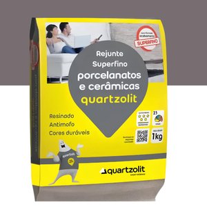 Rejunte para Porcelanatos e Cerâmicas 1kg Preto Grafite - Quartzolit