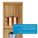 Ver imagem 4 de Paneleiro Simples com 2 Portas 100% MDF Itália Espresso Móveis