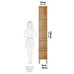 Paneleiro Simples com 2 Portas 100% MDF Itália Espresso Móveis - 3
