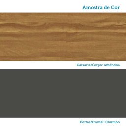 Paneleiro com 2 Portas e Espaço para Micro-ondas 100% Mdf Paris Espresso Móveis - 7