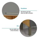 Ver imagem 6 de Paneleiro com 2 Portas e Espaço para Micro-ondas 100% Mdf Paris Espresso Móveis