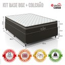 Ver imagem 2 de Cama Box Casal + Colchão Paris Molas Ensacadas Pocket - 61x138x188cm - e-Shop Casa - Jacquard