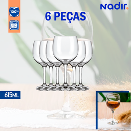 Jogo 6 Taças Royal Gran Vinho 615ml Gin Nadir Figueiredo - 2