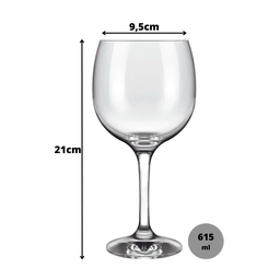 Jogo 6 Taças Royal Gran Vinho 615ml Gin Nadir Figueiredo - 3