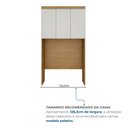 Ver imagem 5 de Módulo de Guarda Roupa Aéreo Ponte Solteiro 126,3cm 100% MDF Cairo Marrom/Cinamomo/Fendi
