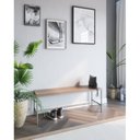 Ver imagem 2 de Banco para Sala de Jantar São Paulo 1,25x46x37 Cinza/Estanho/Cumarú