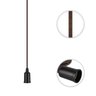 Pendente Industrial Cabo Tecido Duplo CR E27 Vintage:Marrom - 4