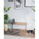 Ver imagem 1 de Banco para Sala de Jantar São Paulo 90x46x37 Cinza/Estanho/Cumarú