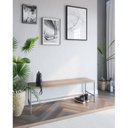 Ver imagem 1 de Banco para Sala de Jantar São Paulo 135x46x37 Cinza/Estanho/Cumarú