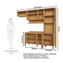 Ver imagem 4 de Cozinha Completa 100% Mdf 4 Peças 11 Portas 2 Gavetas 270cm Estônia Espresso Móveis