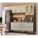 Ver imagem 1 de Cozinha Completa 100% Mdf 4 Peças 11 Portas 2 Gavetas 270cm Estônia Espresso Móveis