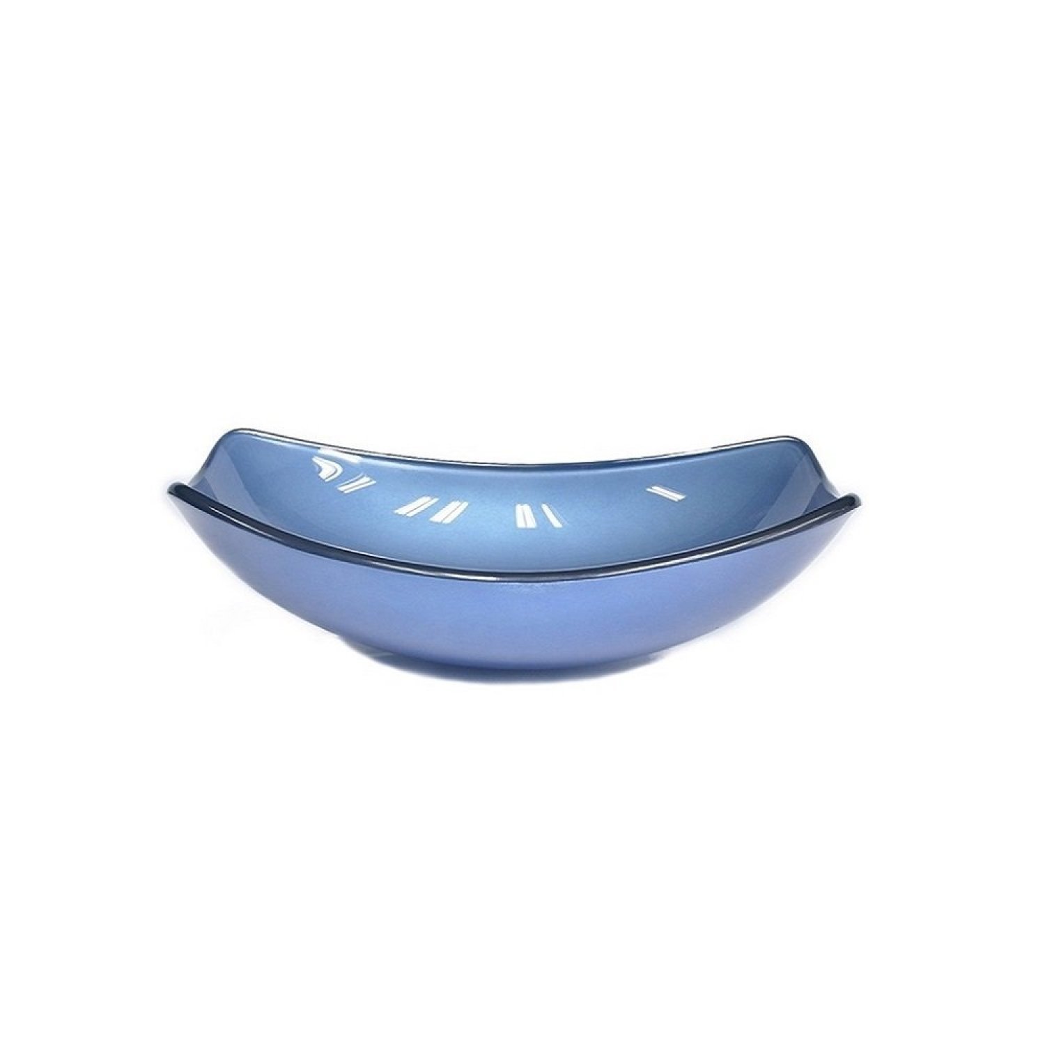 Cuba de Vidro para Lavatório Oval Chanfrada 46cm - 2