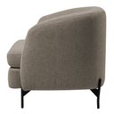 Ver imagem 6 de Kit 2 Poltronas Decorativas Sala de Estar Salem Pés Metálicos Bouclê Rústico Castor G92 - Gran Belo