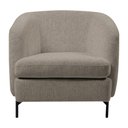 Ver imagem 7 de Kit 2 Poltronas Decorativas Sala de Estar Salem Pés Metálicos Bouclê Rústico Castor G92 - Gran Belo