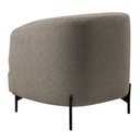 Ver mais imagens de Kit 2 Poltronas Decorativas Sala de Estar Salem Pés Metálicos Bouclê Rústico Castor G92 - Gran Belo