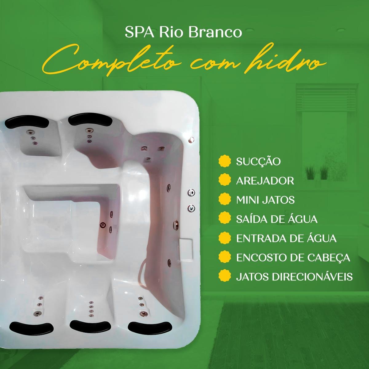 Spa Retangular Rio Branco Completo com Hidro - 4