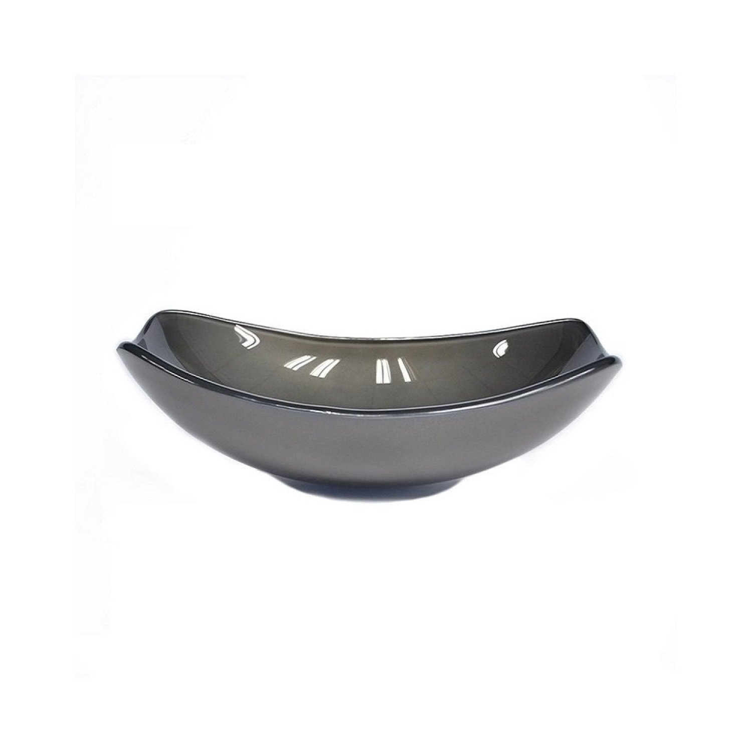 Cuba de Vidro para Lavatório Oval Chanfrada 46cm - 2