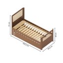 Ver imagem 7 de Bicama Solteiro Juvenil Reversível em Led com Rattan, Peseira Palito Wave Casatema MadeiraOriginals