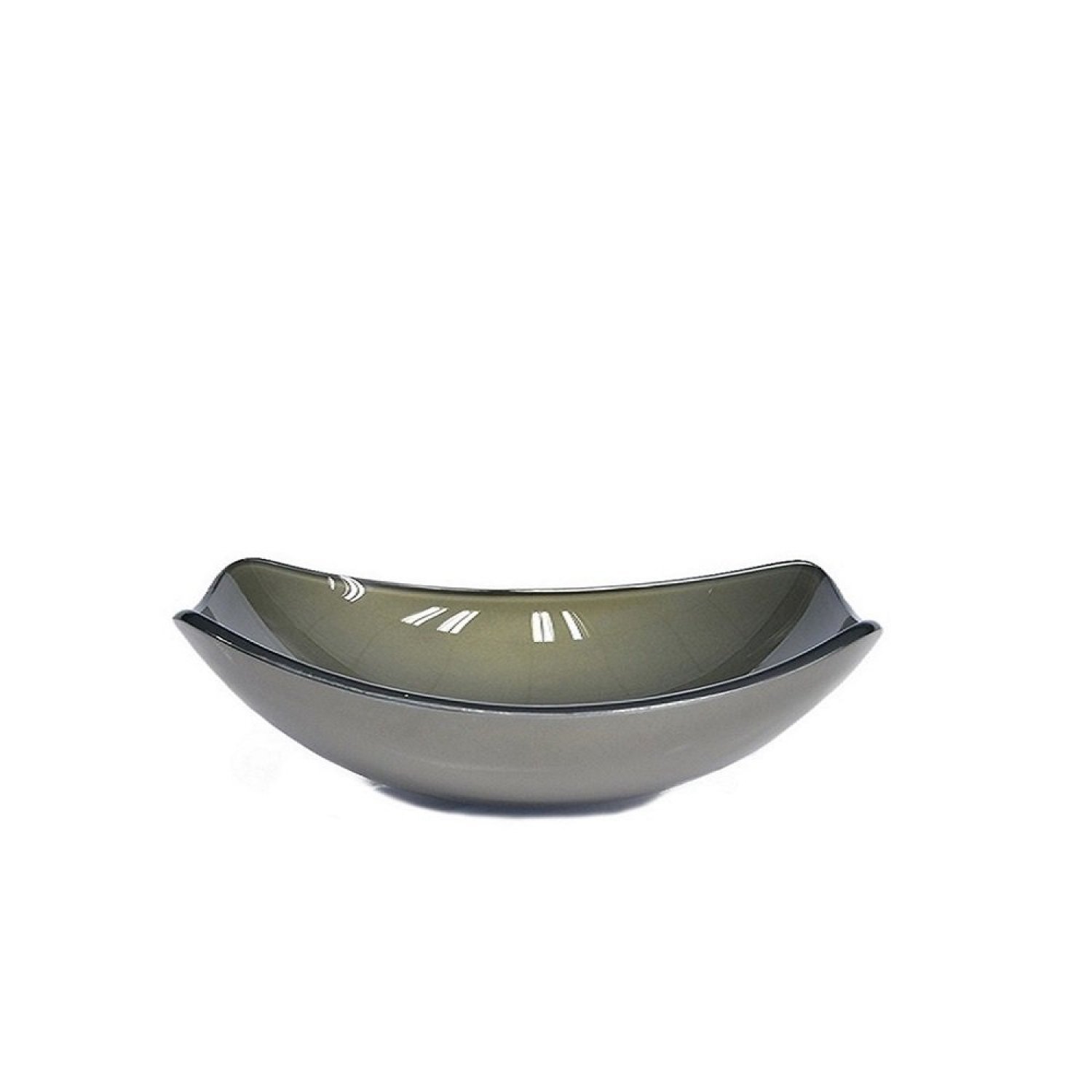 Cuba de Vidro para Lavatório Oval Chanfrada 46cm - 4