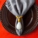 Ver imagem 2 de Kit Jogo Americano 8 Lugares Mesa Posta Cor Coral 45x36cm