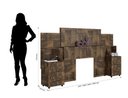 Ver imagem 2 de Cabeceira Irís Adaptável para Box de 1,40m/1,60m /1,90m e 2,00m com 2 Mesas de Cabeceira com 2 Gavet