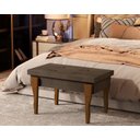 Ver imagem 2 de Recamier Calçadeira Banco Puff Captonê Pés Madeira 0,80 Espanha:marrom