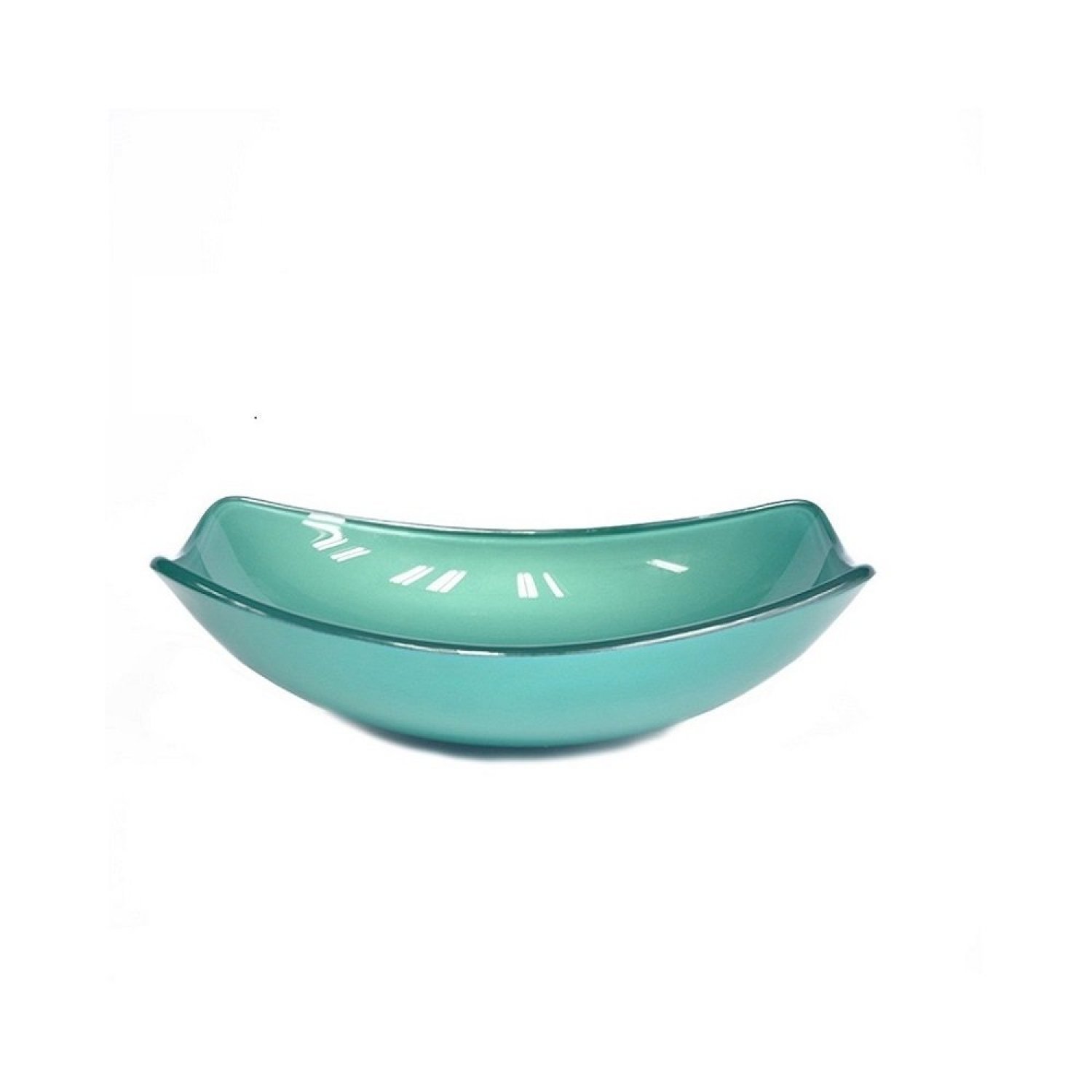 Cuba de Vidro para Lavatório Oval Chanfrada 46cm - 1