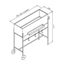 Ver imagem 3 de Floreira 81cm X 12cm X 77,7cm Olinda