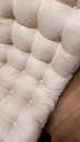 Ver imagem 5 de Kit Poltrona Costela com Puff para Sala Linho Bege