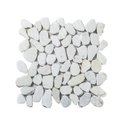 Ver imagem 1 de Pastilha de Pedras Naturais Seixos de 30cm x 30cm Rende  Glass Mosaic