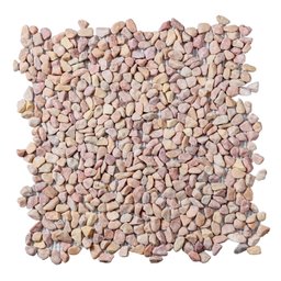 Kit Pastilha de Pedras Naturais Seixos com 11 Placas de 30cm x 30cm Rende 1m² Glass Mosaic  - 1