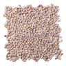 Kit Pastilha de Pedras Naturais Seixos com 11 Placas de 30cm x 30cm Rende 1m² Glass Mosaic  - 1