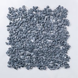 Kit Pastilha de Pedras Naturais Seixos com 11 Placas de 30cm x 30cm Rende 1m² Glass Mosaic  - 1