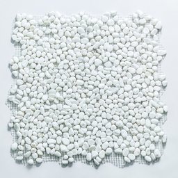 Kit Pastilha de Pedras Naturais Seixos com 11 Placas de 30cm x 30cm Rende 1m² Glass Mosaic  - 1