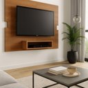 Ver imagem 1 de Painel para TV até 50 Polegadas 130cmx90cm Nicho Flex Eccos Marrom Nature