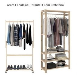 Kit Arara De Chão Para Roupa Lindo - 3