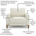 Ver imagem 5 de Poltrona Decorativa Oasis Pes Madeira Boucle Tce 1010 Moll