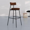 Ver imagem 2 de Banqueta Alta Stout Ae: 100 / Aa: 75cm C/04 Un. Bqst7510.4 Courino Whisky Courino Whisky