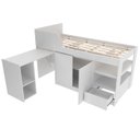 Ver mais imagens de Cama Infantil Multifuncional Com Escrivaninha CM8021 Branco Tecno Mobili